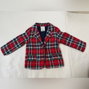 Red Plaid Blazer